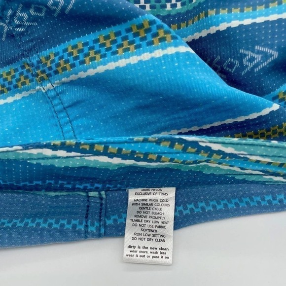 TOAD & CO Blue and Green Cetacean Swim Trunks Mens Size 38 XL Ethical US Company - Picture 4 of 10